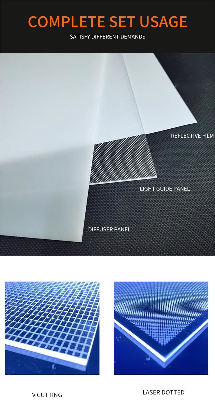 92% Light Transmittance LGP Acrylic Sheet With Chemical Resistance For Led