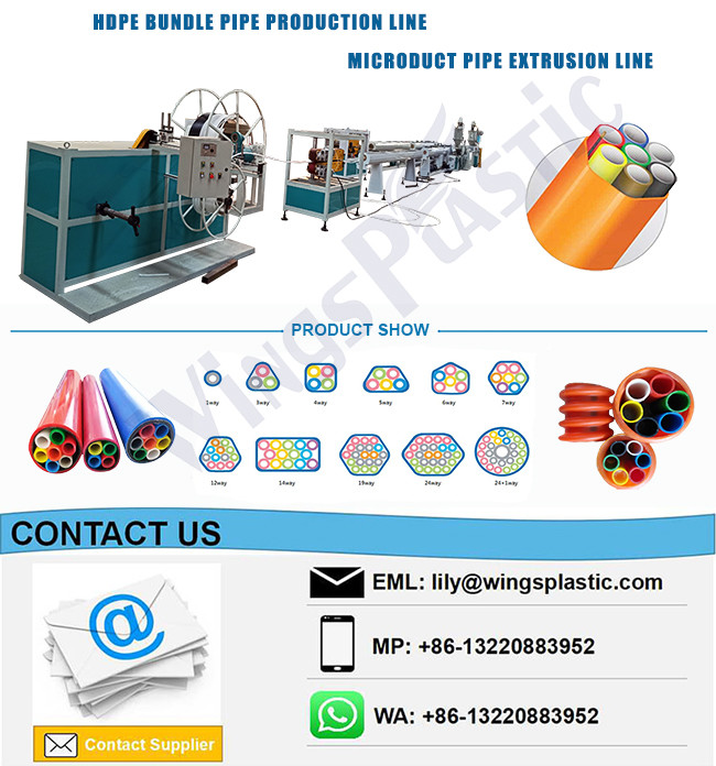 Plastic HDPE Single Wall Corrugated Optic Duct Pipe Cod Pipe Making Machine Extrusion Line