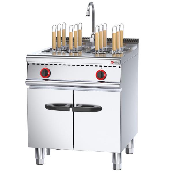 Eco-friendly Stainless Steel Commercial Gas Pasta Cooker With Cabinet for