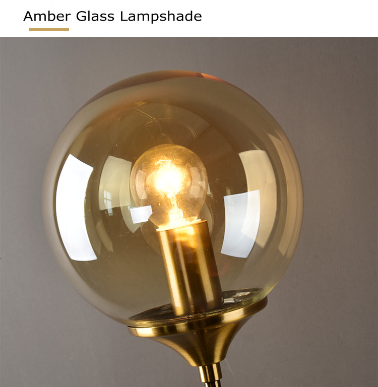 Rose Gold Color glass ball wall sconce for Corridor Living room Studio Bedroom ( WH-OR-07）
