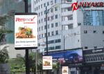 3G 4G Wireless Creative LED Display P6 Pole Outdoor Street LED display