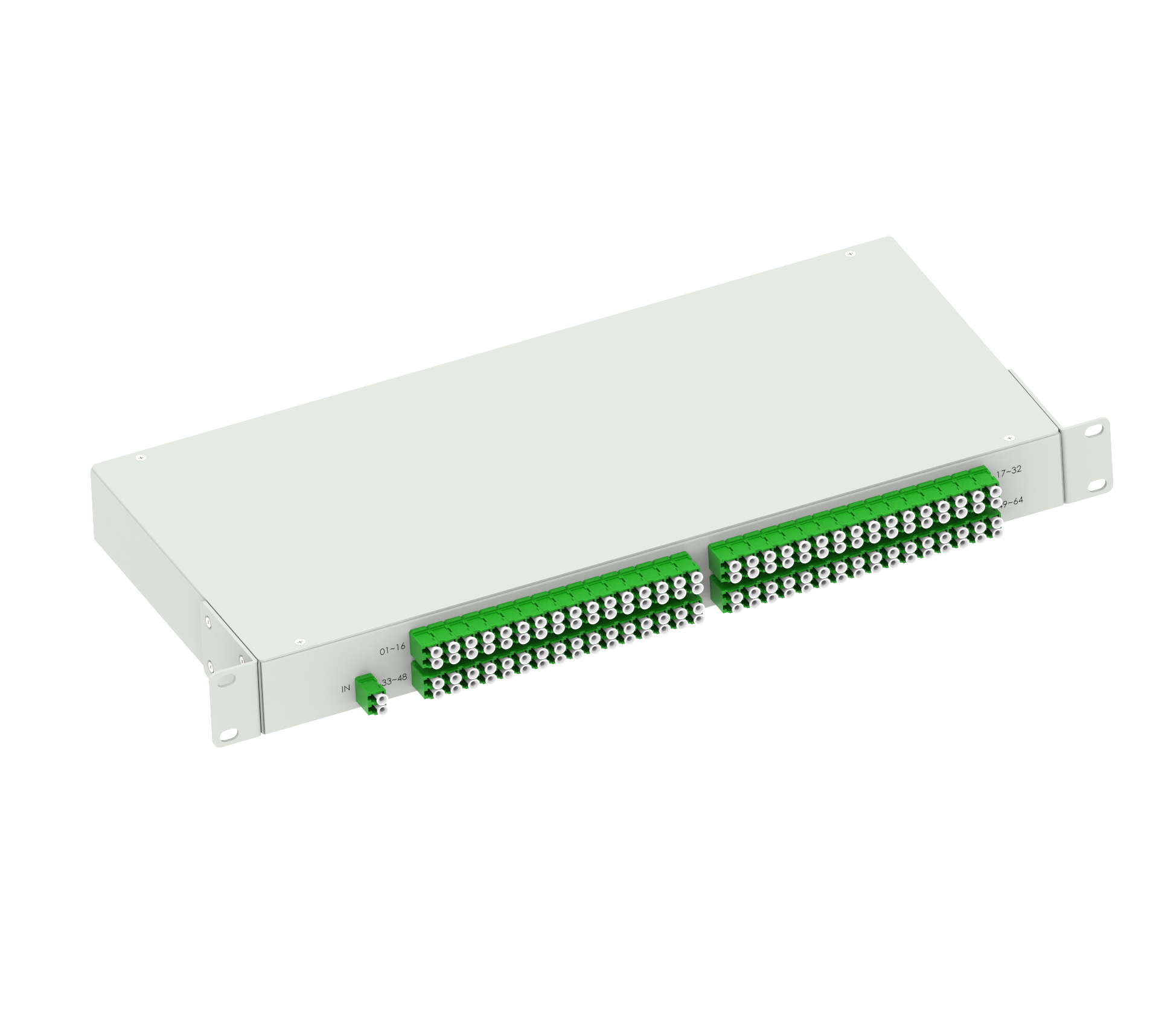 5 Time 19inch LC APC Type Fiber Optic Splitter Panel for FTTX Network Solutions