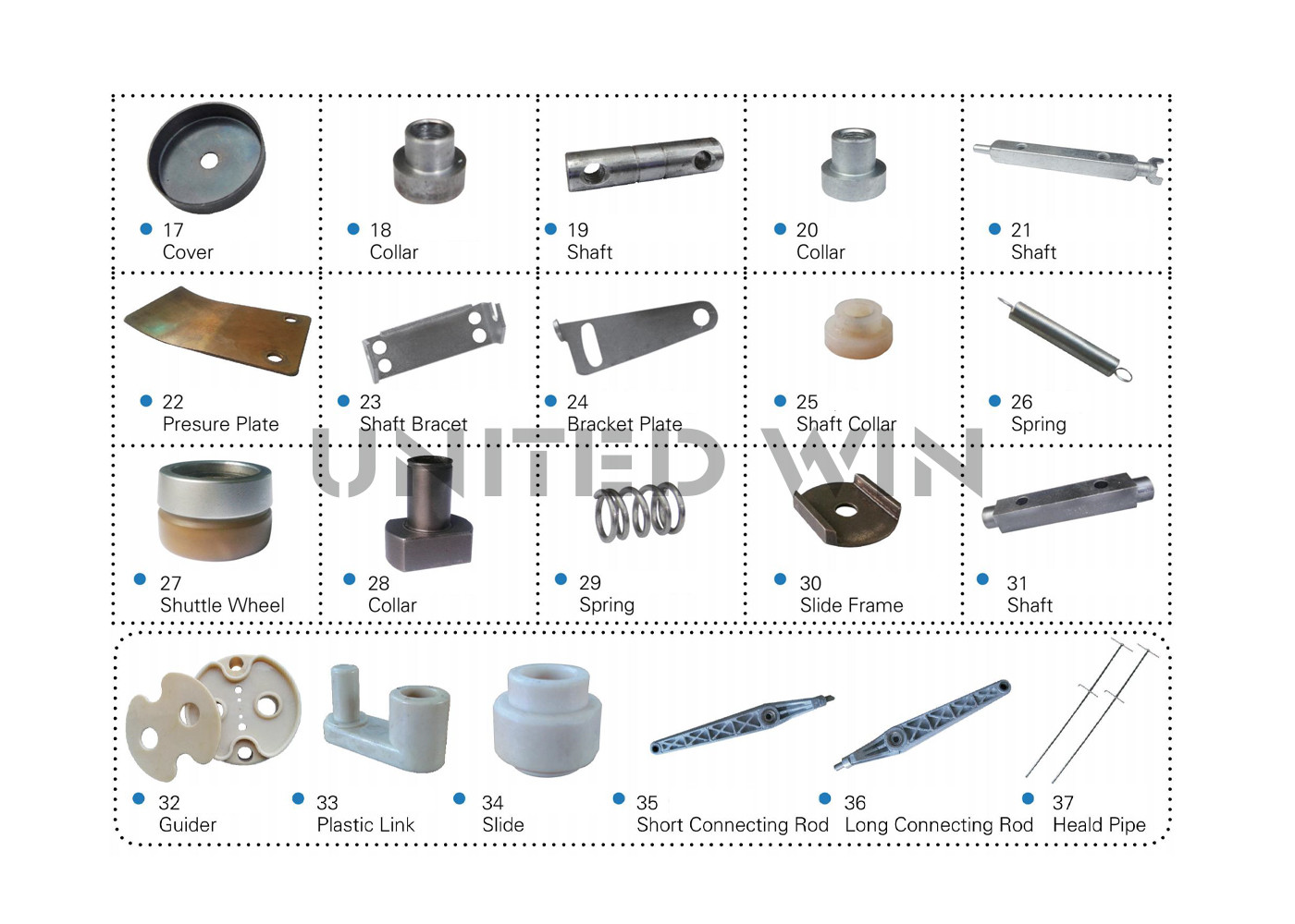 Shuttle Circular Loom Spare Parts CS-6S CS Guide Bracket