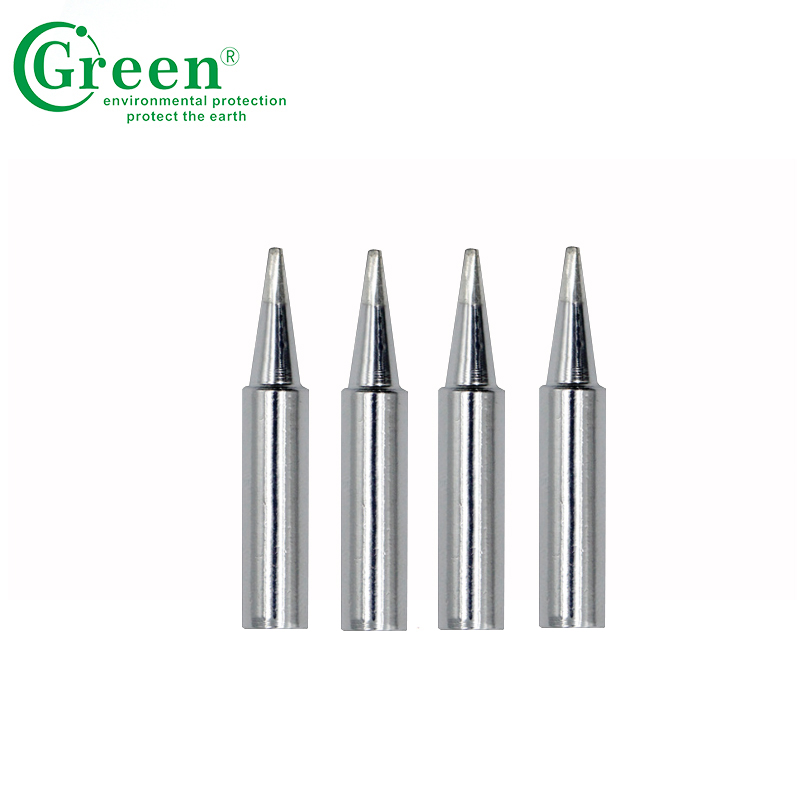 Silver Flat Soldering Stations Tips , T18 - D16 Soldering Iron Pointed Tip