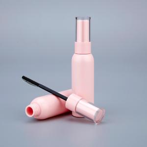 China 40ml Big Capacity Round Pink Plastic Mascara Tube ABS Pink Mascara Bottle wholesale