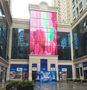 China High Brightness Led Transparent Film Screen Ventilated Lightweight wholesale