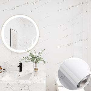 China 120cm Wide Countertop Wallpaper Waterproof Marble Removable Wallpaper wholesale