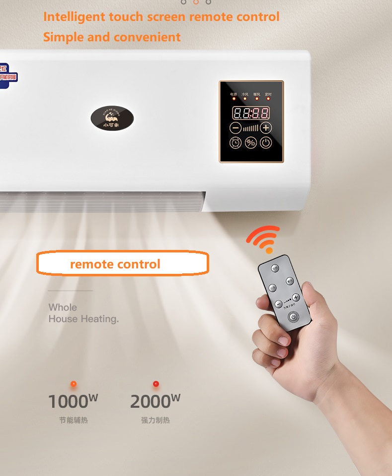 Small Size 1800W Electric Heater and Mobile Air Conditioner for Home Bathroom Bedroom