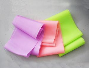 China Pink colour resistance yoga stretch band/latex dyna band wholesale