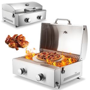 China LPG Stainless Steel Pizza Oven Gas BBQ Oven Commercial Pizza Making Machine wholesale