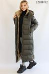 FODARLLOY Ladies Warm Hooded Solid Color Cotton-padded Clothes Women Long Down