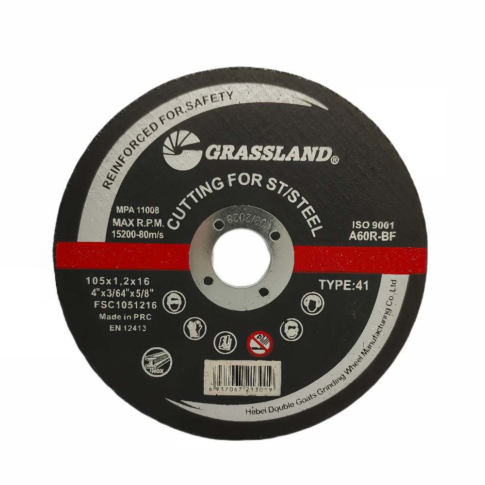 4" 105mm X1.2 mm X 16mm Stainless Steel Cutting Discs Angle Grinder Using aluminium oxide abrasive gritEN 12413