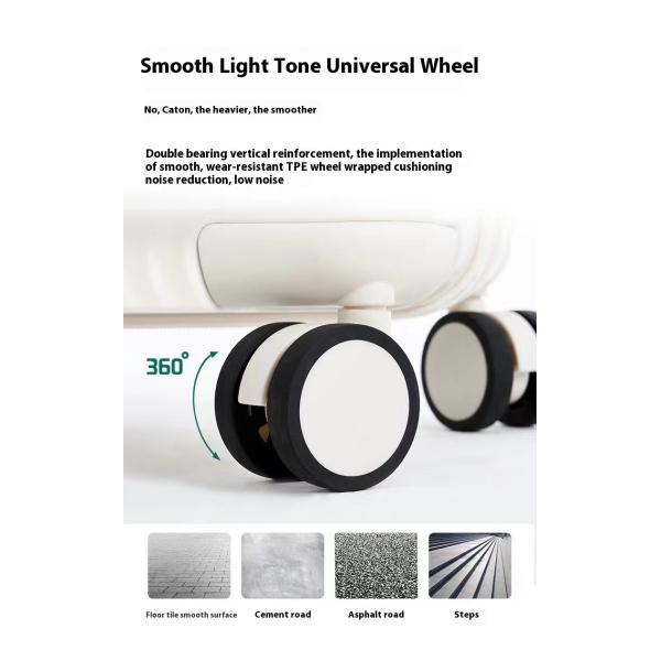 Large Capacity Light-Durable PC Trolley Case Universal Spinner Wheel Front Opening Foldable Cup Holder Combination Waterproof