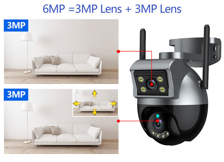 IP66 Weatherproof Wireless Surveillance Camera with Motion Detection and Tuya Network
