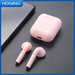 China Macaron Pink Blue Yellow Waterproof 4h TWS Bluetooth Earphones wholesale
