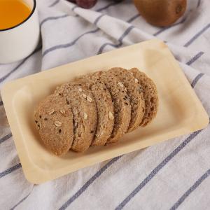 China OEM Dessert Wooden Rectangular Plates , Sustainable Bamboo Disposable Plates wholesale