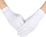 8.6'' XL Military White Parade Gloves Abrasion Resistant