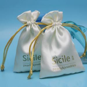 China Lavender Scented Sachet Satin Fabric Packaging Drawstring Bag wholesale