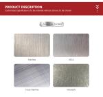Custom Multi Purpose Brushed Stainless Steel Sheet 1219 x 2438mm