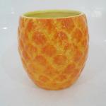 Ceramic 2D Pineapple Serving Bowl Dishwasher Safe For Salad