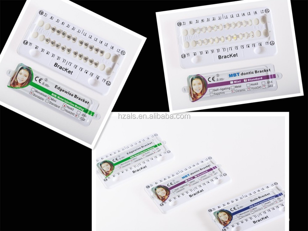Dental Orthodontic Bracket MBT .018 0.022 Slot For Teeth 5-5 20pcs Per Set