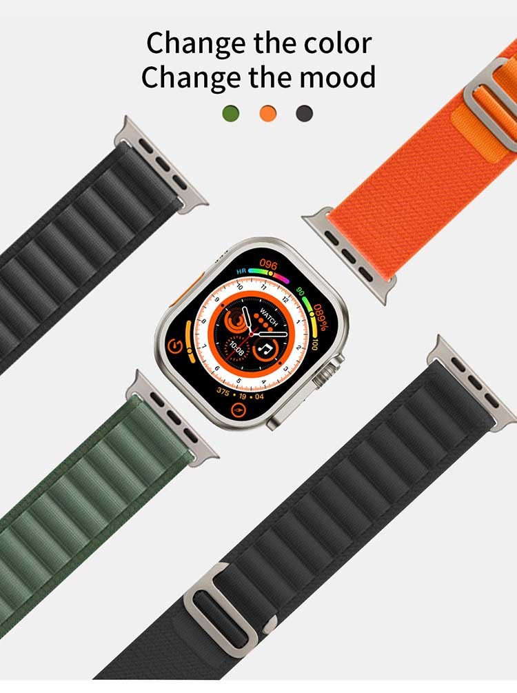 Waterproof Android Compatible Smartwatch Z69 Ultra With 1.95" TFT Screen Display