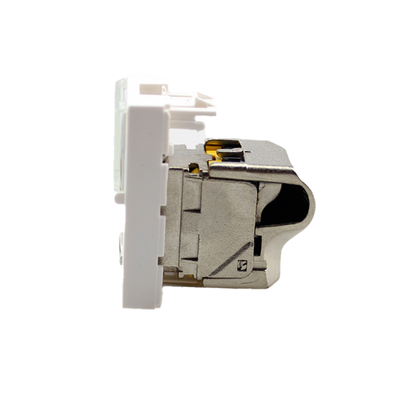 Exact Cables Testing FLUKE RJ45 Modular Jack 180 Degree Toolless Cat6A Keystone Jack