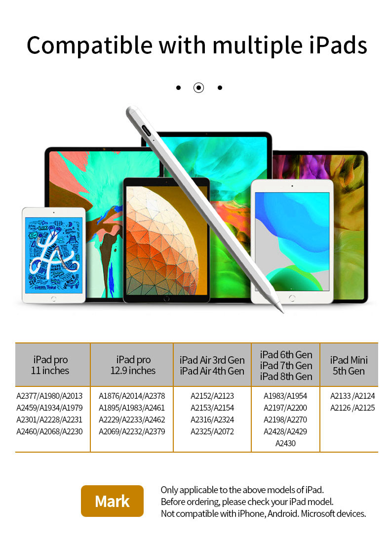 Standard Size Metal Stylus Pen Universal For Touchscreen Devices