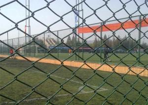 China Cyclone 6Ft Metal Chain Link Fencing PVC Coated Green wholesale