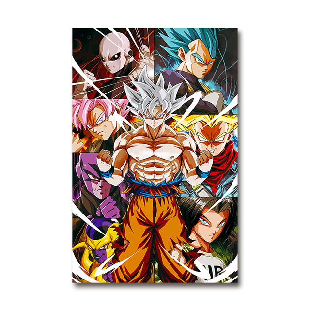Triple Transition Flip Anime Poster 11''X17'' Dragon Ball Z Anime 3D Posters For Home Decoration