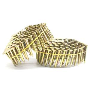 China Miami-DADE APPROVED electro galvanized Roofing Coil Nail 3.05mmx1 1/4”15 degree collated coil wholesale