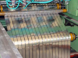 China Aluminium 1300mm Steel Strip Slitting Machine AC7.5KW Vertical Slitting Machine on sale
