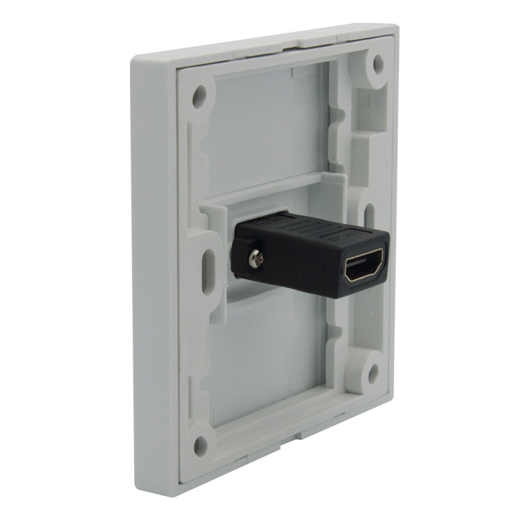 Standard Grounding Black Universal Plugs Charging Wall Socket with Custom Power HDMI