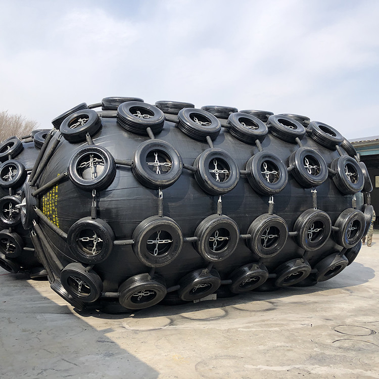 Ccs Certification Pneumatic Rubber Fender Rib Type Fender And Net Rope Type