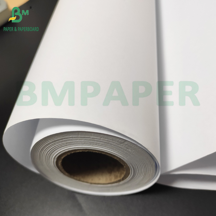 Inkjet Plotter Paper 30 X 150 CAD Paper Roll 80gsm For Wide Format Ink Jet