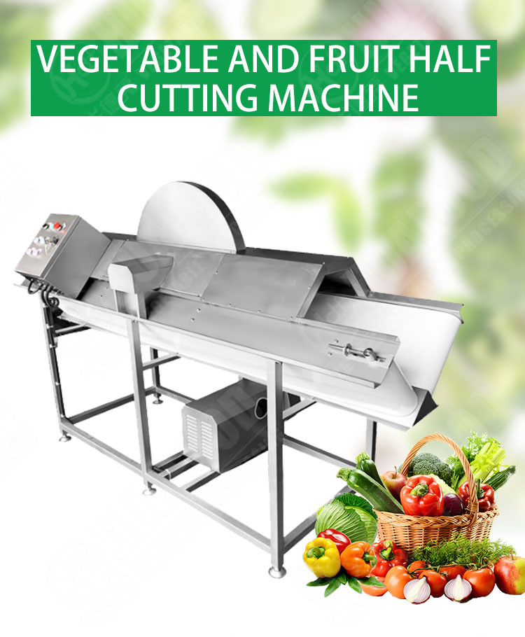 Half Cutting Fruit Processing Equipment for Carrot Taro Cutting