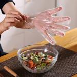 Household One Time Using Disposable Plastic Gloves