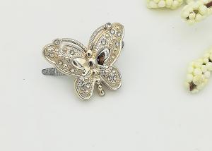 China Butterfly Plastic Shoe Buckles Exquisite Elegant Environmental Plated wholesale