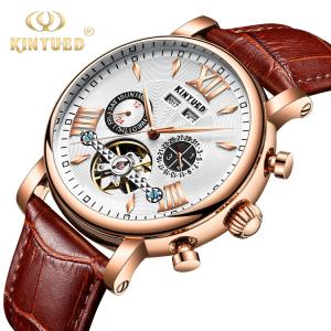 China White Dial Automatic Mechanical Watch Durable Gold Case Shockproof wholesale