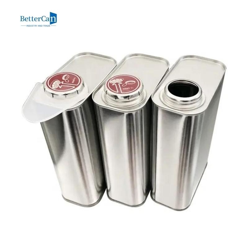 Solvent Paint Tin Suppliers , Square Empty Metal Paint Tins ISO9001