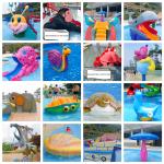 Anti UV Kids Water Park Equipment Fiberglass Whale Water Slide