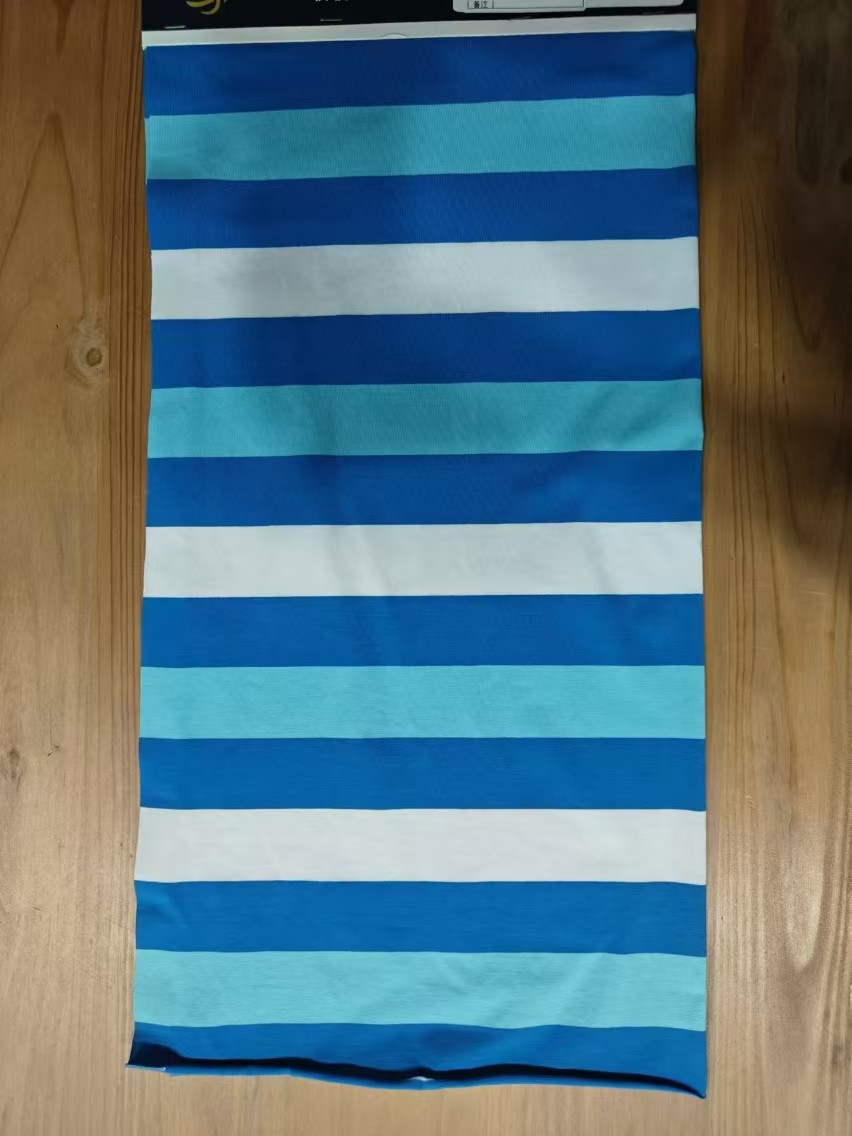 Flat And Breathable Comfortable and Striped Material Fabric For Polo Shirt