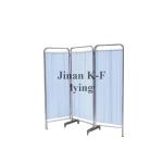 Mobile SS Hospital Ward Folding Screen Medical Casters