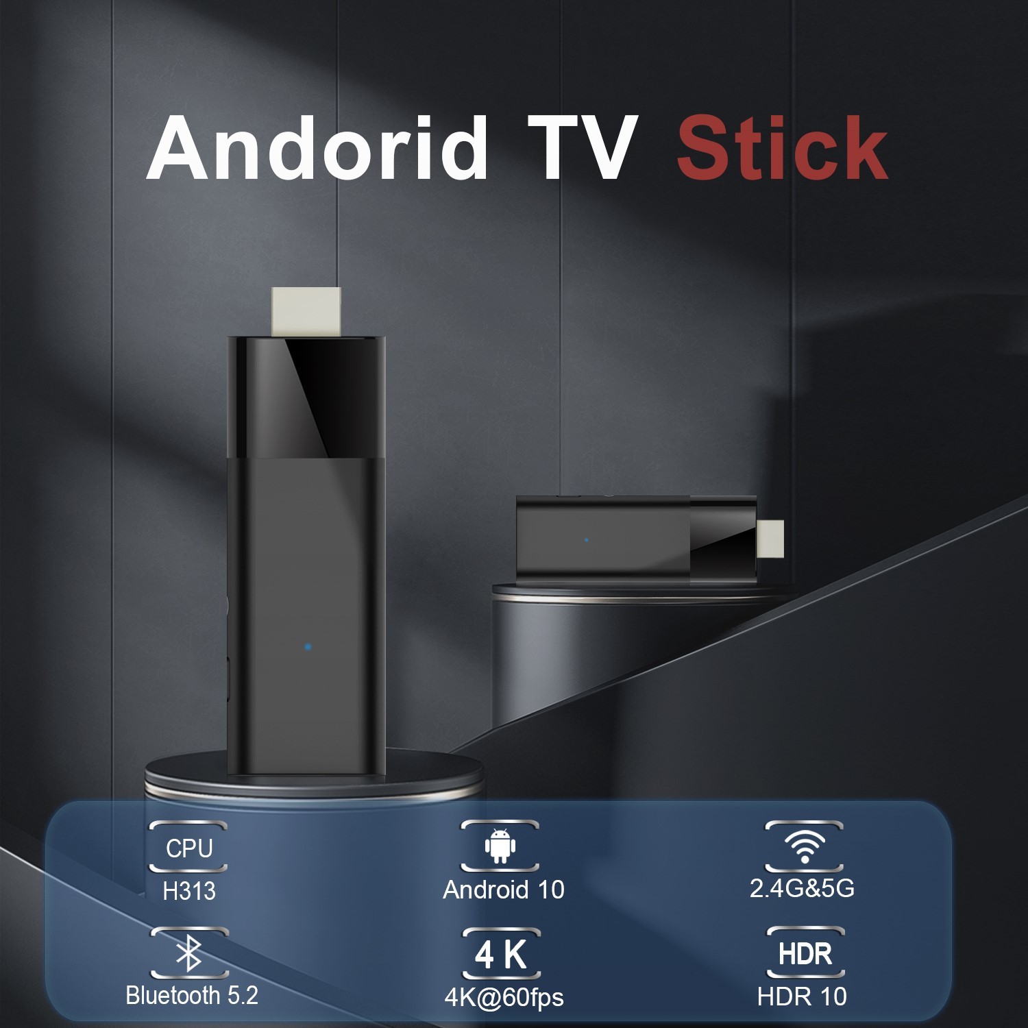 Voice Remote Control 4k Fire Stick Android 10 2GB RAM 16GB ROM
