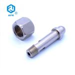 Hexagon DIN477 BS341 CGA Gas Cylinder Adapter 316 Male Thread