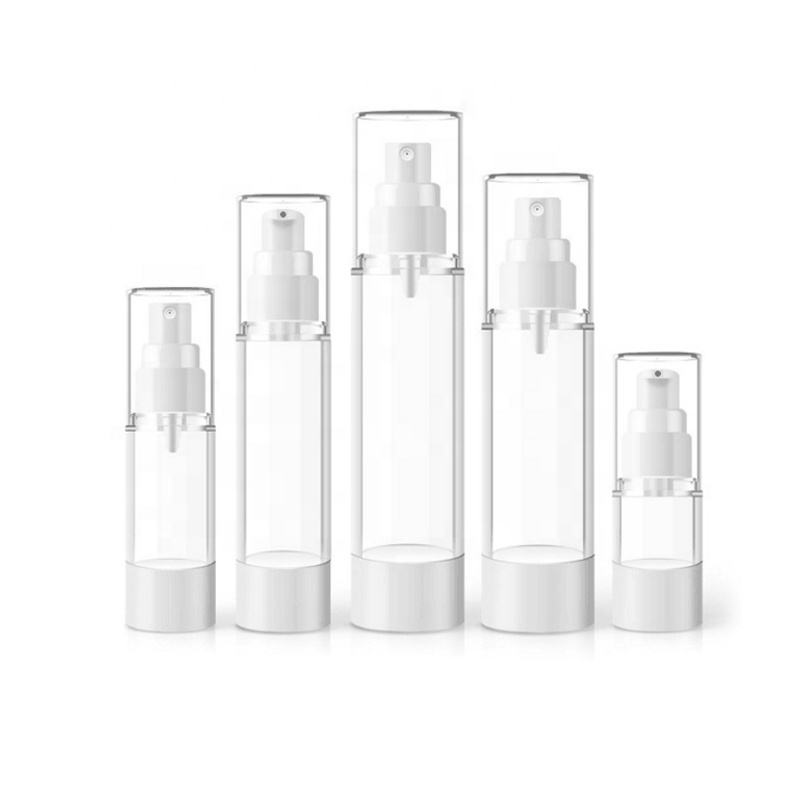 AS Round Serum Lotion Stand Straight Airless Cosmetic Packaging 80ml High Output