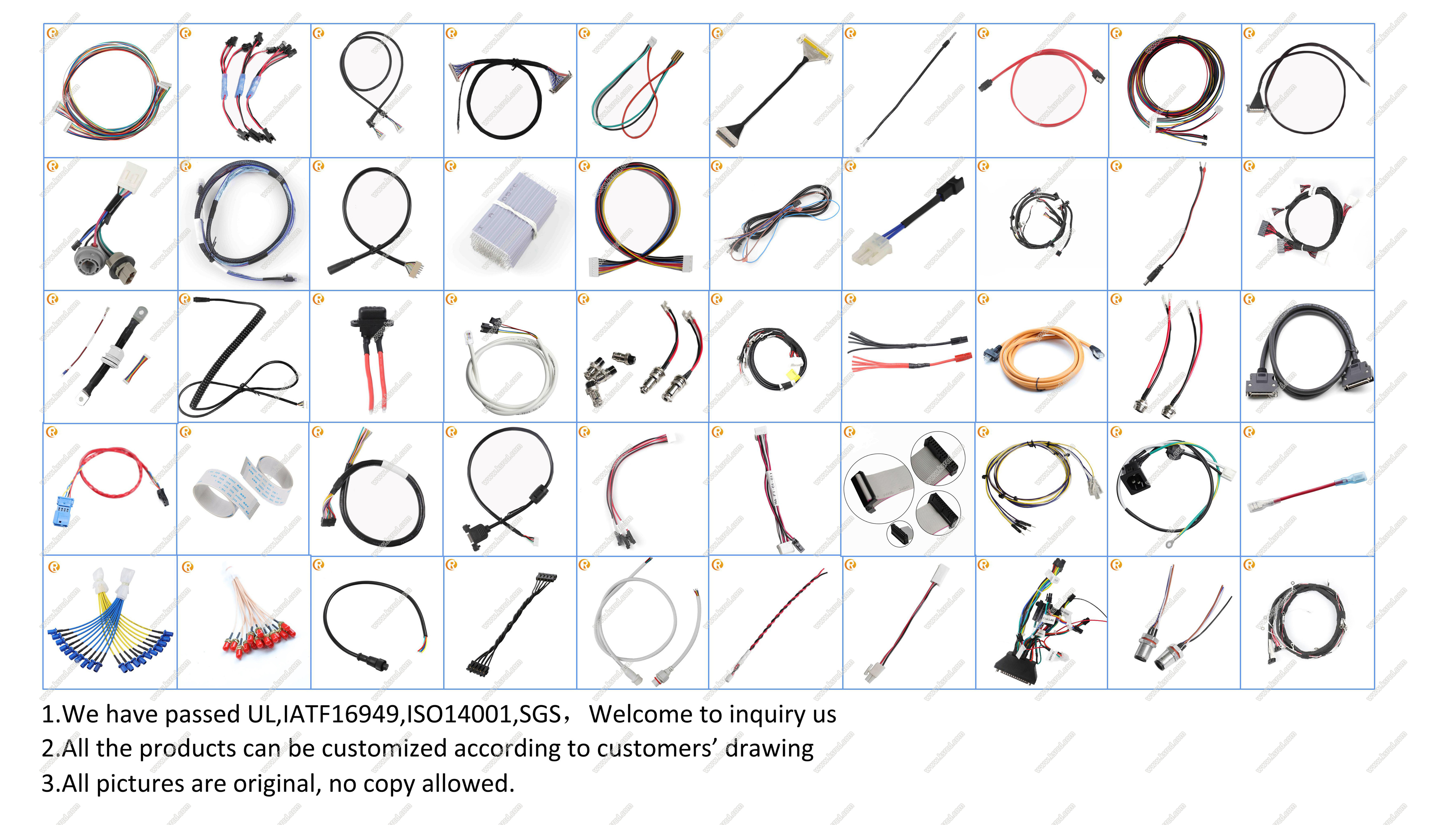 JST Molex Electronic Cable Custom Wire Harness And Cable Assembly
