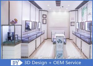 China Stain Steel MDF Store Jewelry Display Cases With Storage Cabinet wholesale