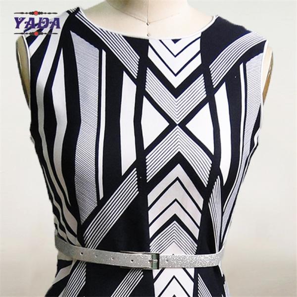 2018 geometric print design fashion clothing dresses lady for fat women