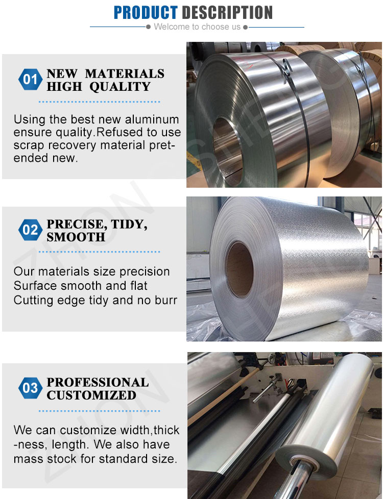 Customized Thickness 1050 3003 3105 H14 Aluminum Coil Alloy Aluminum Roll for Industrial
